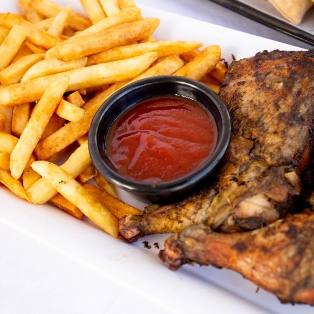 Jerk Chicken & Fries.